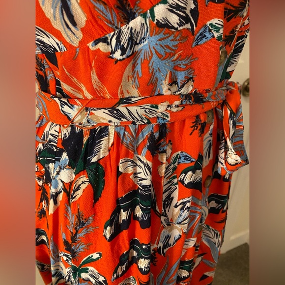 Loft Botanical Button Toe Waist Midi Dress - Picture 12 of 12